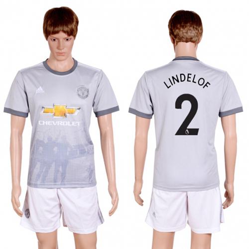 Manchester United #2 Lindelof Sec Away Soccer Club Jersey